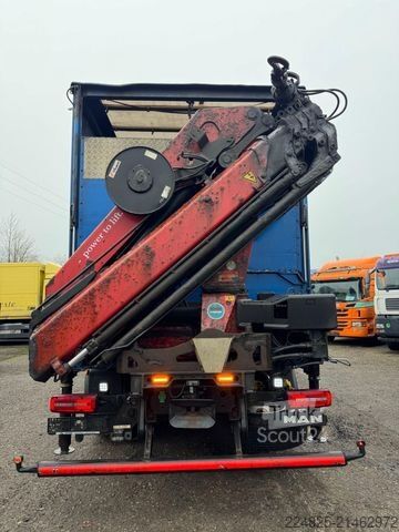 Camion cu platformă și prelată MAN TGX 26.500 PRITSCHE+PLANE+KRAN HMF*EURO6*2017*