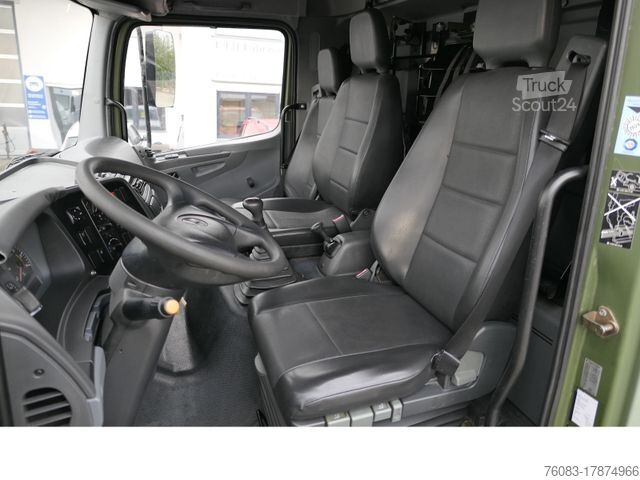 Vrachtauto met open laadbak MERCEDES-BENZ Axor 1829 A 4x4 Allrad Pritsche Plane Klima