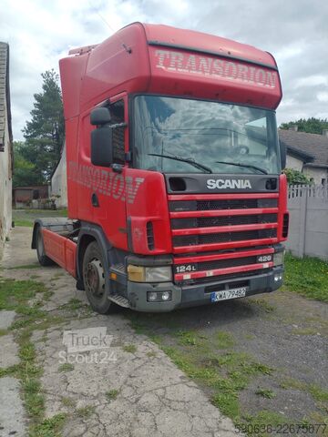 Standaard trekker Scania 124-420, Manual, Airco,