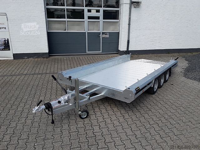 Bouwtrailer HULCO HULCO Terrax 3 Achsen 3500kg Aluboden