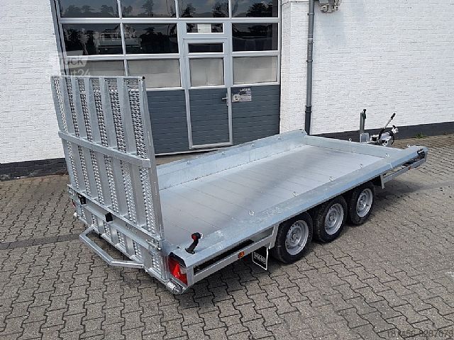 Bouwtrailer HULCO HULCO Terrax 3 Achsen 3500kg Aluboden