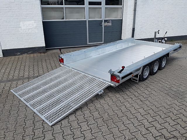 Bouwtrailer HULCO HULCO Terrax 3 Achsen 3500kg Aluboden