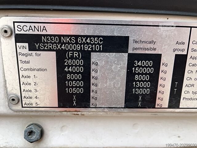 Traktor Scania R 580 HIGHLINE 6x4 150 Ton max cap