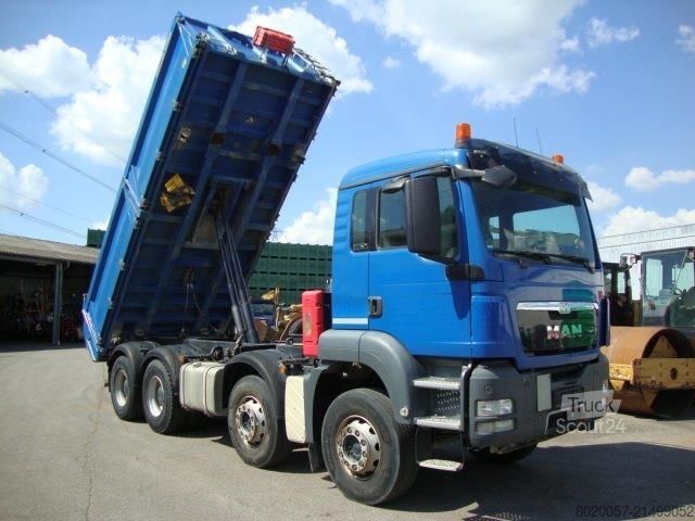 Autocamion basculant tridirecțional MAN TGS 35.440 8x4 BB Meiller Dreiseiten-Sta