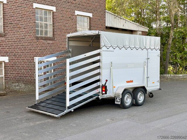  Vezeko VT 2700 ALUBODEN | RAMPE-/TÜR-KOMBI | TREIBGITTER 320X160X190CM VIEHANHÄNGER | RAMPENGUMMI | LÜFTUNG