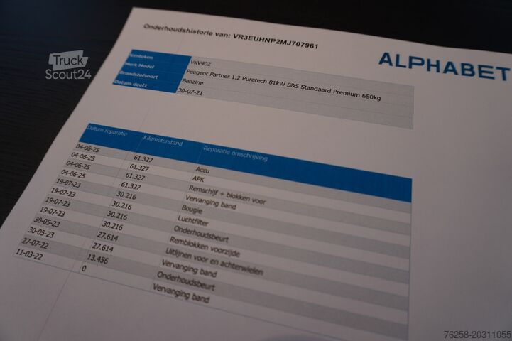 Hochdachkombi Peugeot Partner 1.2 110PK Benzine - Airco - Navi - Crui...