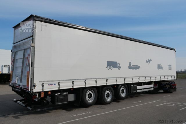 Open oplegger met zeil SCHMITZ CARGOBULL SCS 24 / LASI 12642 XL / LBW 2500 kg / 2 x LIFTA