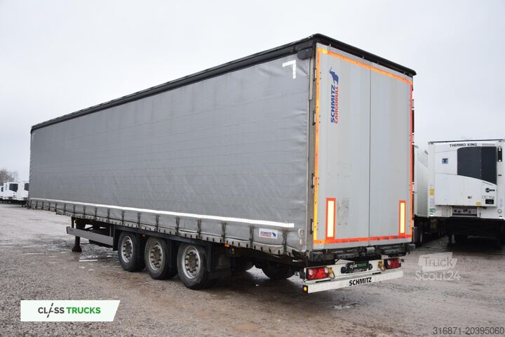 Open semitrailer with tarp SCHMITZ CARGOBULL SCS24/L Varios
