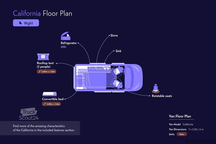Campervan Volkswagen California Ocean | 2022 | EURO 6 | Venditore professionale