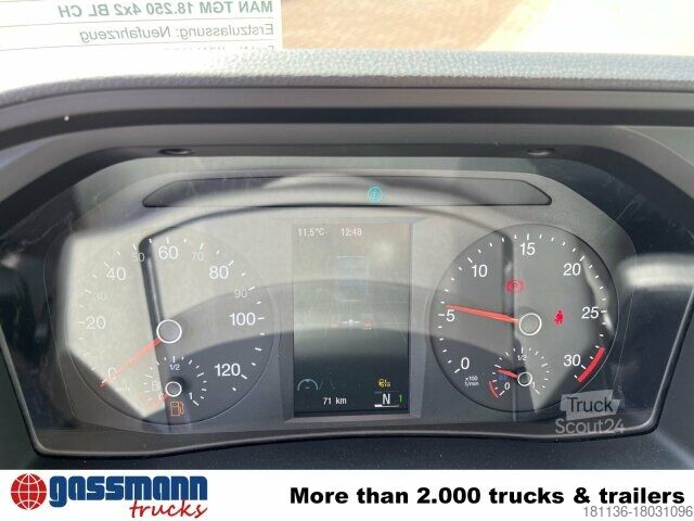 Φορτηγό γερανός roll-off MAN TGM 18.250/340 4x2 BL CH, Funk