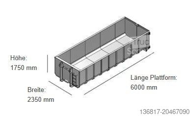 Abrollkipper BMP Bohemia 25cbm Behälter Mulde Abrollcontainer