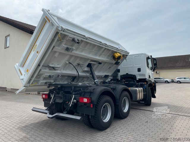 Dreiseitenkipper LKW IVECO X-WAY 480 6x4 NEU BB Meiller Bordmatik Retarder
