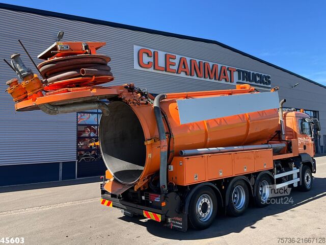 Véhicule aspirant Man TGA 35.440 8x4 Wicom Saug/spul opbouw