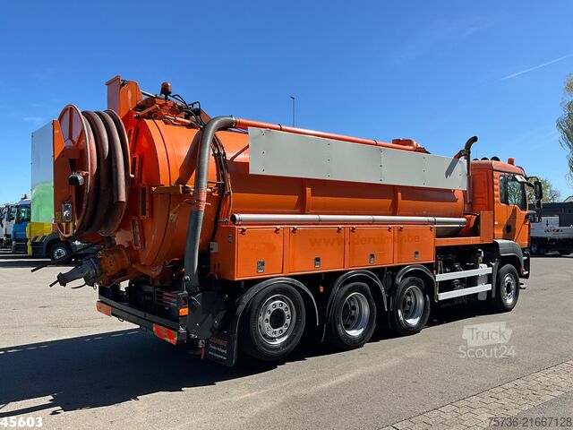 Véhicule aspirant Man TGA 35.440 8x4 Wicom Saug/spul opbouw