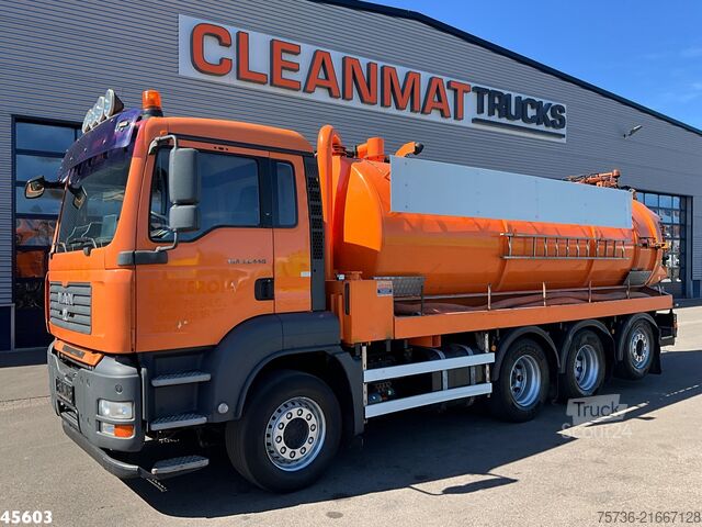 Véhicule aspirant Man TGA 35.440 8x4 Wicom Saug/spul opbouw