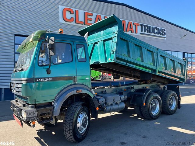 Camion de gunoi Mercedes-Benz 2638 AK V8 6x6 Manual Full steel suspension Mei...