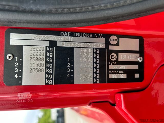 Bīdāmais tents DAF CF 85 360 Euro 5 / 233 dkm / Curtainside Box / ...