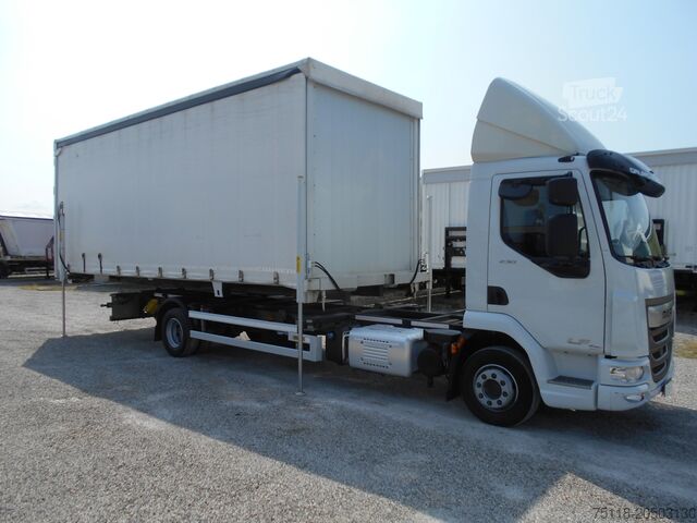 Ciężarówka z platformą i plandeką DAF LF 230 12ton - CENTINA SCARRABILE