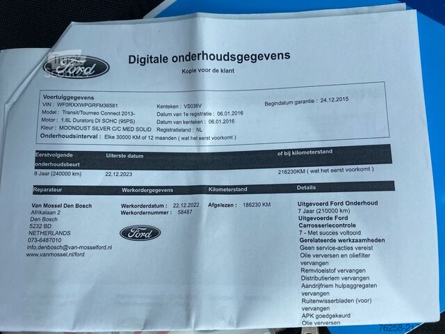 Stasjonsvogn med høyt tak Ford Transit Connect 1.6 TDCI - Airco -  Cruise - Ca...