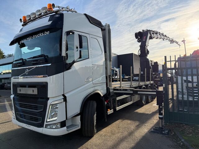 Plateforme de chargement ouverte Volvo FH 420 8x4 TRIDEM PRITSCHE + 31m! KRAN HIAB 858...
