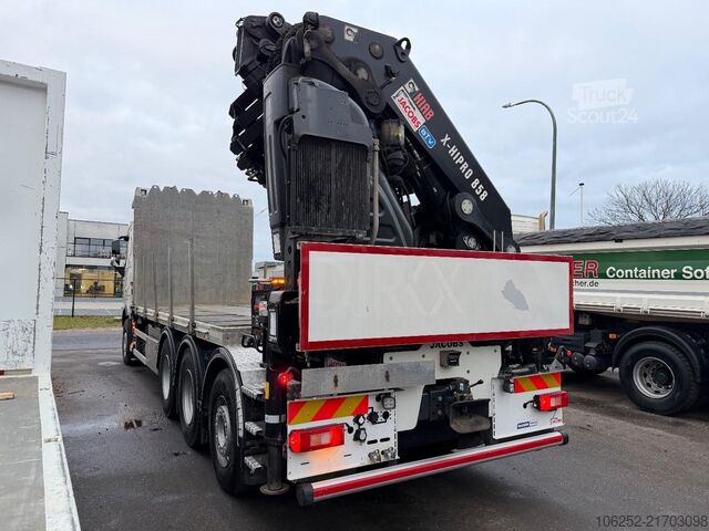 Plateforme de chargement ouverte Volvo FH 420 8x4 TRIDEM PRITSCHE + 31m! KRAN HIAB 858...