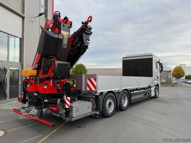 Lastbilmonteret kran MAN TGX 26.540 6x2-4 LL Containerpritsche/Fassi 545