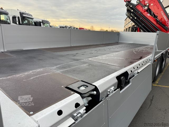 Grue montée sur camion MAN TGX 26.540 6x2-4 LL Containerpritsche/Fassi 545