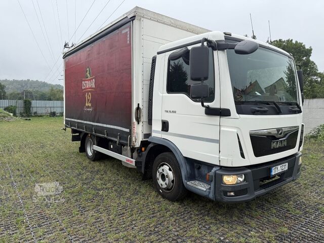 Autocamion platformă cu prelată MAN TGL 8.160
