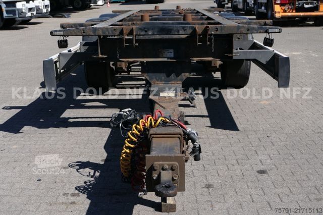 Reboque de chassis intercambiável KRONE ZZ Tandem BDF Wechselfahrgestell SAF-Achsen