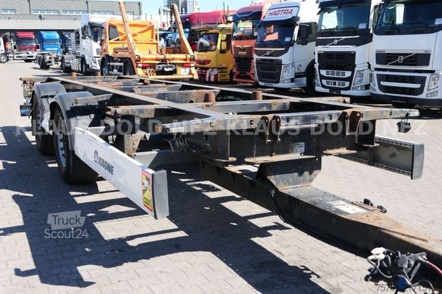Reboque de chassis intercambiável KRONE ZZ Tandem BDF Wechselfahrgestell SAF-Achsen