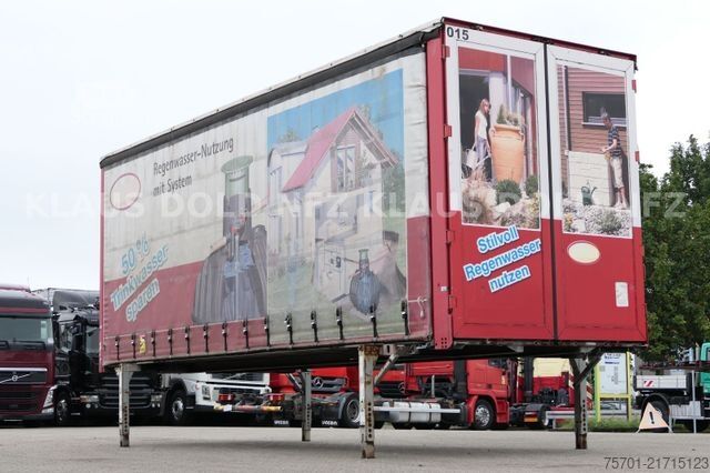 Mainomas kėbulo sunkvežimis Wecon BDF Wechselbrücke Pritsche Plane 57 m³