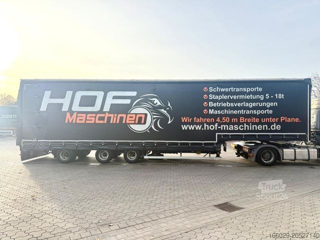 Nízkoložný návěs  Wiese 3-Achs Stufen Sattel mit Auffahrrampe 25T