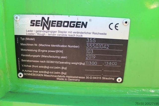 Manipulator telescopic SENNEBOGEN 355E - Kabine hochfahrbar - Nr.: 042