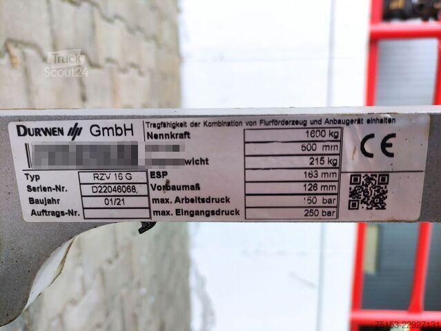 Zinkenverstellgerät Durwen RZV 16 G