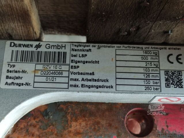 Zinkenverstellgerät Durwen RZV 16 G