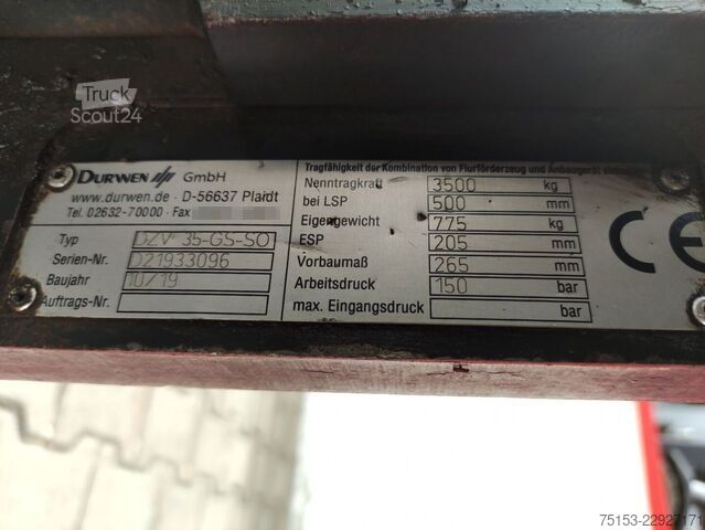 Gaffelposisjonerer Durwen DZV35-GS-S0 (drehbar 360° endlos)