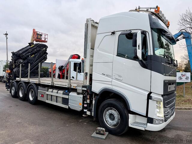 شاحنة رافعة Volvo FH 420 8x4 TRIDEM + (31m!) CRANE HIAB 858 E-7 +...