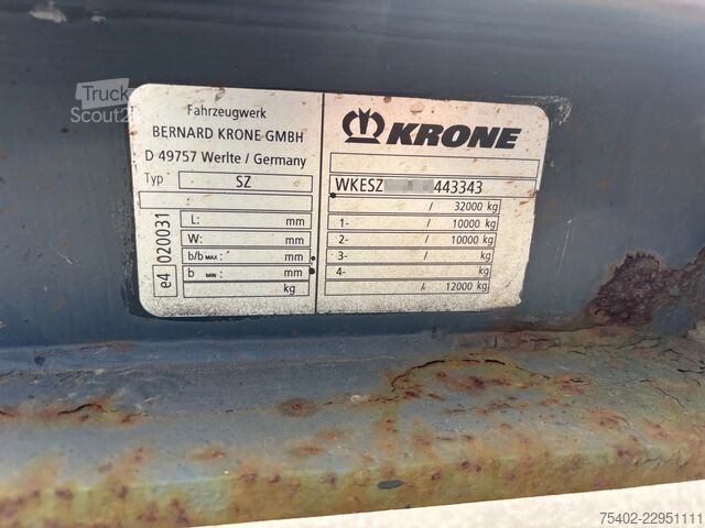 Containertransport Krone F. ATL 20 SZ 20 FT Chassis / BPW Drum