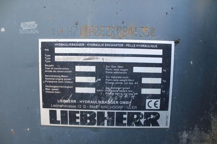 Kolesni bager LIEBHERR A 924 - Nr.: 135