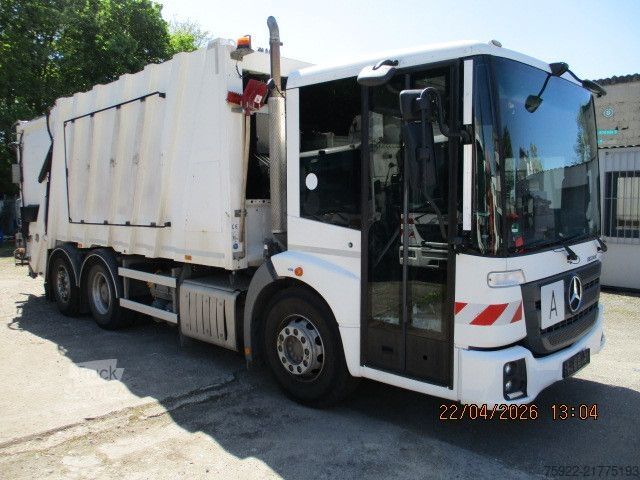 Søppelbilen MERCEDES-BENZ 2630 Econic Euro6 Faun Variopress