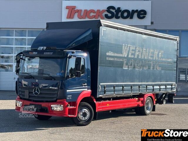 Tovorno vozilo s ravno platformo in ponjavo  Atego 1223L EDSCHA Curtainsider
