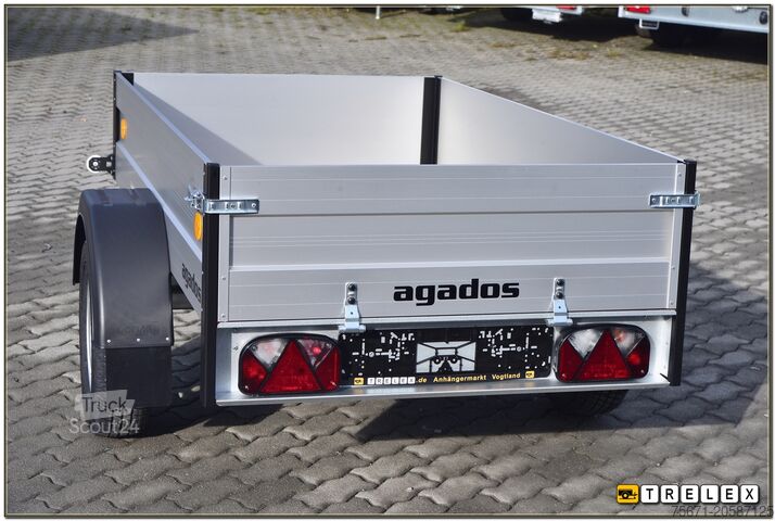 Rimorchio per auto Agados Alux 3 ohne / mit Reling