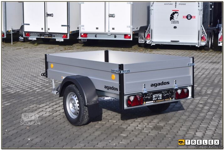 Rimorchio per auto Agados Alux 3 ohne / mit Reling