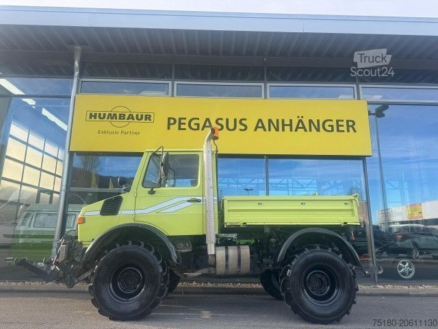 Traktor MERCEDES-BENZ Unimog U1400 Vollagrar Kipper 90 km/h