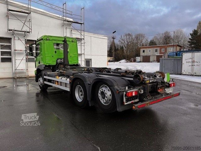 Haakarm vrachtwagen MERCEDES-BENZ Arocs 2643 Mit Meiller Abrollkipper Top