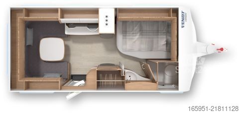 Campingvogn Fendt Saphir 465 SFB 1 Hand/Mover/Markise/Autark