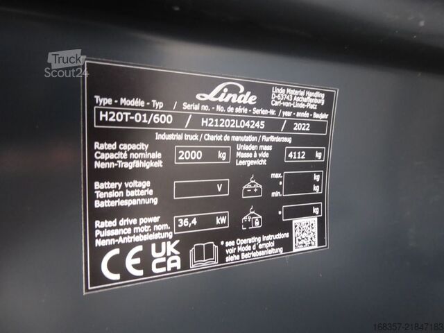 Frontgaffeltruck Linde H20T-01/600