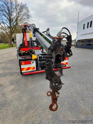 Hakenarmsystem MAN TGL 12.250 Containersysteem Jimeca met kraan Pa...