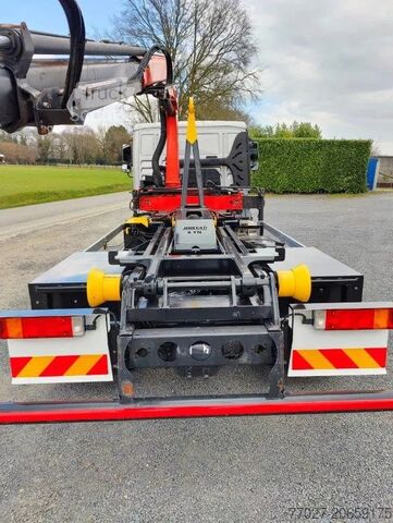 Hakenarmsystem MAN TGL 12.250 Containersysteem Jimeca met kraan Pa...