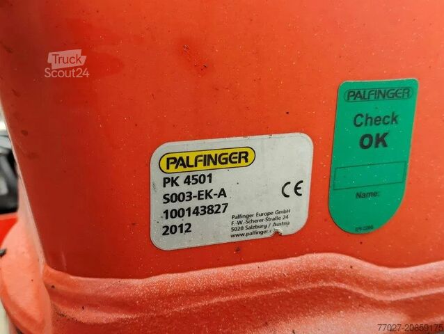 Hakenarmsystem MAN TGL 12.250 Containersysteem Jimeca met kraan Pa...